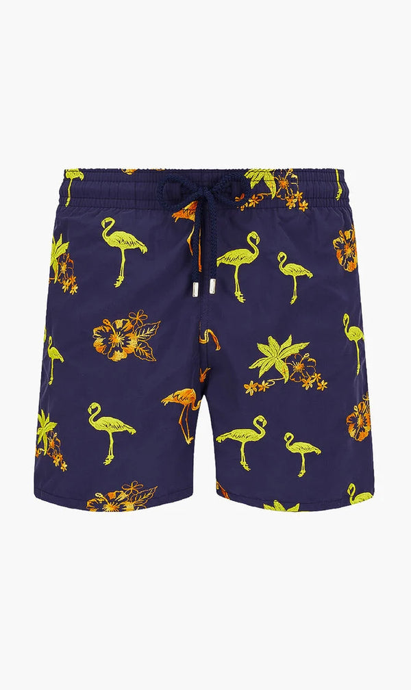 HERREN BADESHORTS MIT BESTICKTER RONDE DES TORTUES - LIMITIERTE EDITION