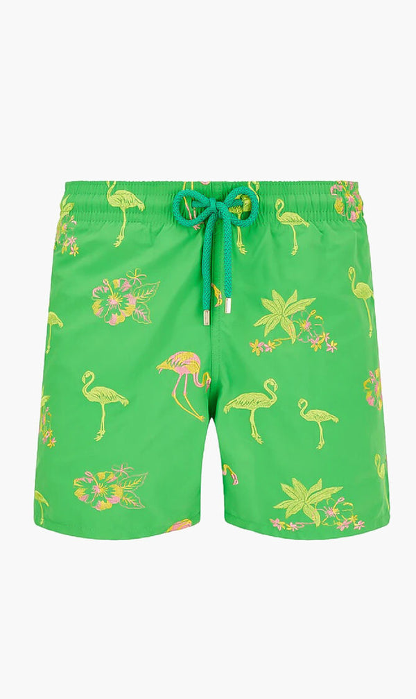 HERREN BADESHORTS MIT BESTICKTER RONDE DES TORTUES - LIMITIERTE EDITION