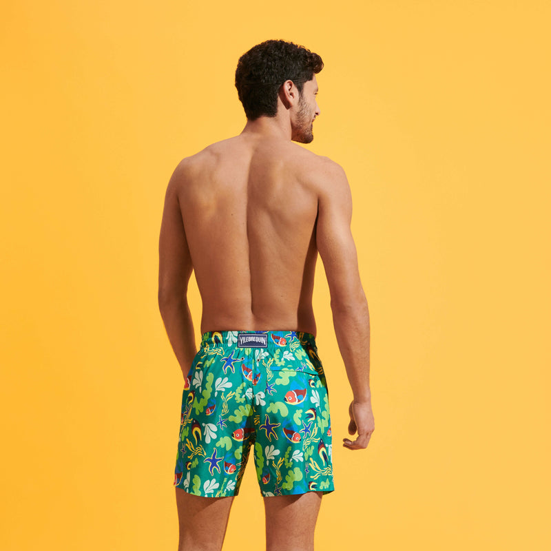 HERREN BADESHORTS MIT BESTICKTER RONDE DES TORTUES - LIMITIERTE EDITION