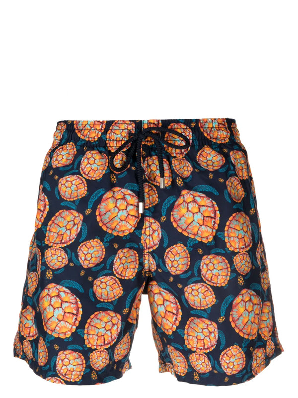 HERREN BADESHORTS MIT BESTICKTER RONDE DES TORTUES - LIMITIERTE EDITION