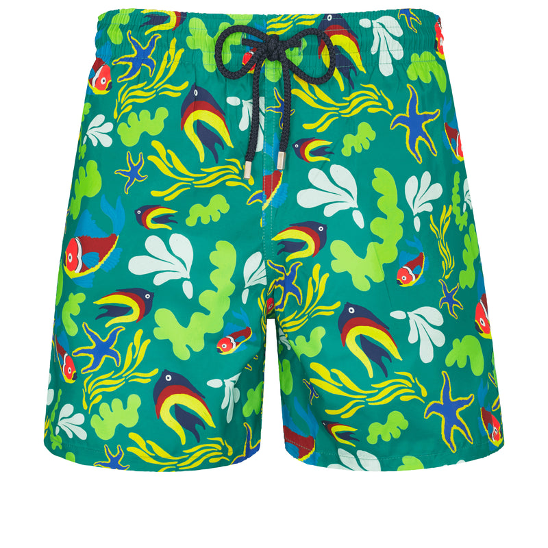 HERREN BADESHORTS MIT BESTICKTER RONDE DES TORTUES - LIMITIERTE EDITION