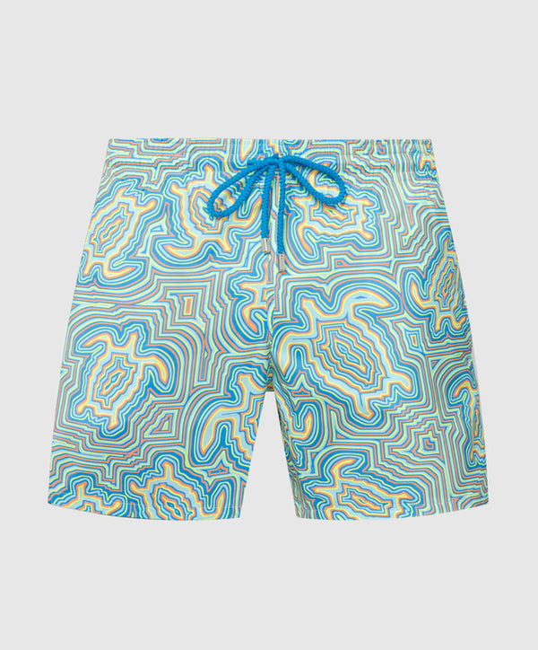 HERREN BADESHORTS MIT BESTICKTER RONDE DES TORTUES - LIMITIERTE EDITION