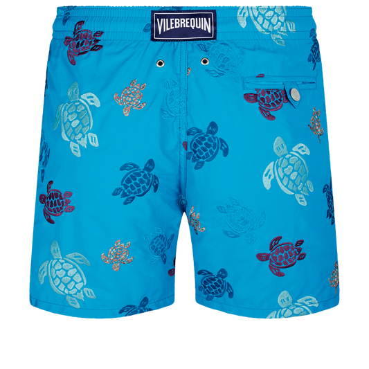 HERREN BADESHORTS MIT BESTICKTER RONDE DES TORTUES - LIMITIERTE EDITION