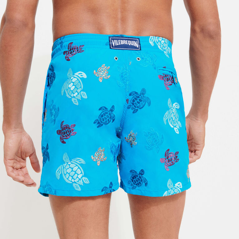 HERREN BADESHORTS MIT BESTICKTER RONDE DES TORTUES - LIMITIERTE EDITION