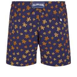 Men Embroidered Swim Trunks Micro Ronde Des Tortues - Limited Edition