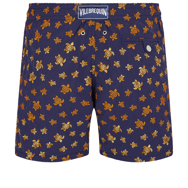 Men Embroidered Swim Trunks Micro Ronde Des Tortues - Limited Edition