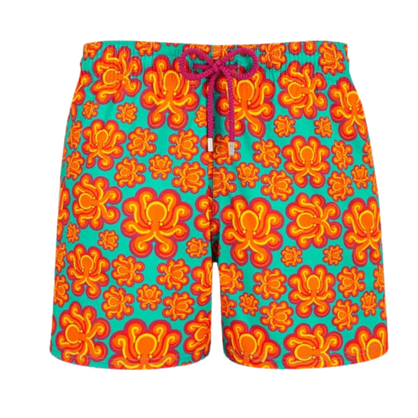 HERREN BADESHORTS MIT BESTICKTER RONDE DES TORTUES - LIMITIERTE EDITION